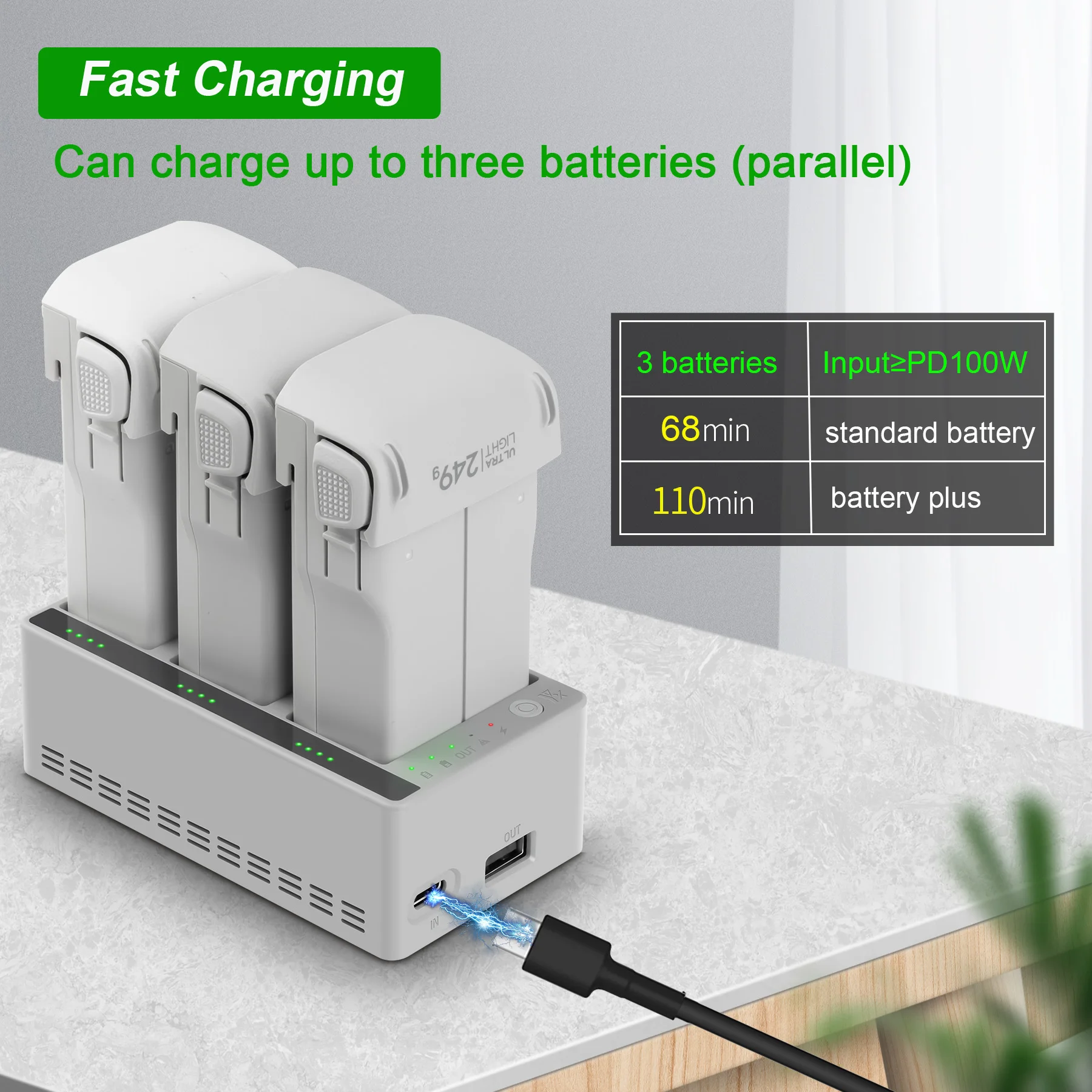 Charger Hub for DJI LITO 1 X1  - Drone Charger recension och pris