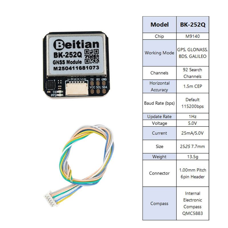 Beitian BK-252Q GPS GNSS Modul - Drone Compass recension och pris